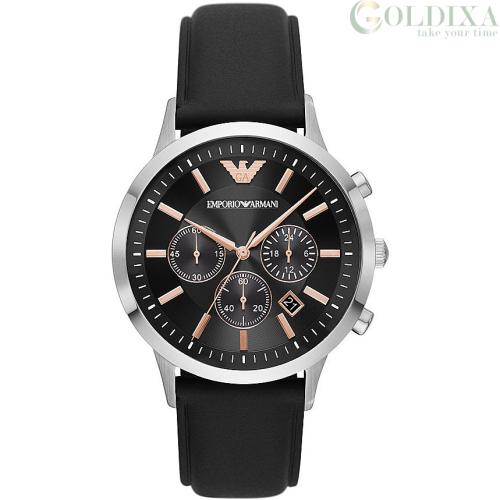 Watches Emporio Armani men s chronograph watch black AR11431