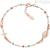 Rosary bracelet for women Amen rosé with multicolor crystals BRO10RRRV3