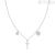 Amen Woman Necklace Cross and Heart with Cubic Zirconia Silver 925 CLCRCUBBZ