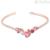 Bracciale donna Stroili Violet rigido in acciaio rosato con cristalli rosa 1674351