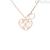 Stroili women's hearts necklace in pink brass 1673290