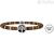 Kidult bracelet man Tree of Life Tiger's eye Nature 732056 316L steel