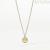 Woman smile necklace 925 golden silver and zircons Mabina 553470