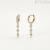 Woman hoop earrings 925 golden silver Mabina 563498 with zircons