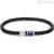 Bracciale uomo Tommy Hilfiger Casual Core pelle nera ed acciaio 2790293S