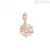 Charm Rosato Daisy woman in 925 silver rosé with zircons RZ192