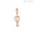 Woman's Rosato Hot Air Balloon Charm in Rosé Silver 925 with zircons RZ195