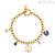 Bracciale donna dorato luna e madreperla Brosway Chakra BHKB128 acciaio con cristalli