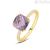 Anello donna Ametista Oro Giallo 9Kt Stroili Amelie con zirconi 1419199