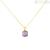 9Kt Yellow Gold Amethyst Woman Necklace Stroili Amelie 1419213