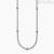 Mabina 925 silver chain man necklace with black zircons 553486