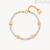 Bracciale donna Brosway Desideri dorato Amicizia acciaio con zirconi BEI078