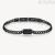 Bracciale uomo INK nero con zirconi BIK116 acciaio