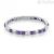 Rosato Cubica woman bracelet RZCU74 925 silver with tanzanite zircons and studs