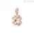 Four leaf clover woman pendant RZLE063 Rosato Silver 925 with zircons