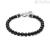 Brosway Bullet BUL40 men's bracelet black agate spheres and 316L steel