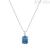 Collana donna Amen Argento 925 CLCK1REBBLZ con zircone blu