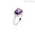 Anello donna Amen Cocktail Argento 925 RCK1REBVIZ-14 con zirconi bianchi e viola