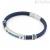 Bracciale uomo 4US Cesare Paciotti silicone blu 4UBR4448 con targa centrale