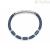 Bracciale uomo 4US Cesare Paciotti 4UBR5653 pelle blu ed acciaio