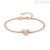 Bracciale cuore Nomination Truejoy 240100/005 Argento rosato con zirconi