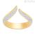 Swarovski 5294990 gold plated ring with crystal pavé