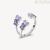 Brosway Fancy silver ring with purple zircons FMB17B