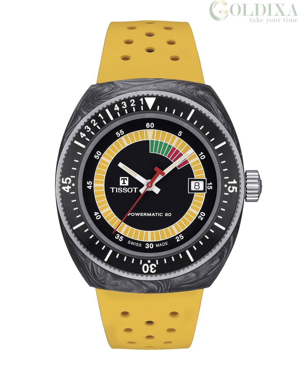 Watches Tissot Sideral yellow Powermatic 80 Superluminova T145