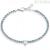 Stroili Tennis 1685849 steel white heart bracelet and blue zircons