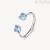 Anello donna Argento Brosway Fancy FCL11B con zirconi azzurri