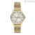 Orologio donna solo tempo Armani Exchange dorato Lady hampton AX5274 acciaio Maglia Milano