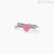 Mabina 925 silver pink heart girl's ring 523348.