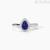 Anello donna Mabina Argento 925 a goccia con zaffiro sintetico 523374