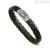 Bracciale uomo segno zodiacale Vergine in pelle verde e Argento 925 R1183/L/RV