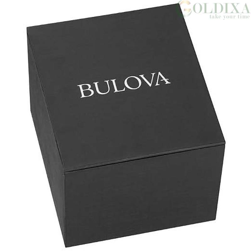 Watches: Bulova Sutton Chrono 98B409 strap leather watch with men\'s chronograph