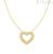 Nomination women's necklace 925 silver with golden heart 240504/008