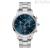 Daniel Wellington Iconic Chronograph men's chronograph watch with blue background DW00100644 316L steel