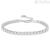 Stroili women's tennis bracelet white 1683799 steel with crystals