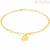 Stroili Beverly 9Kt Yellow Gold women's four-leaf clover bracelet with chain 1429153