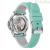 Bulova Marine Star automatic women's watch with mother of pearl background 96L325 turquoise silicone strap