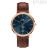 Orologio uomo Daniel Wellington Multi-Eye fondo blu DW00100708 acciaio 316L cinturino in pelle