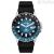 Orologio uomo Fossil GMT fondo blu FS6049 cinturino in silicone nero