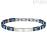 Bracciale uomo Maserati Cearmic blu acciaio 316L con targhetta JM221ATZ02