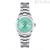 Orologio donna Tissot T-My Lady Automatic fondo verde chiaro T132.007.11.091.00 cassa e bracciale acciaio 316L