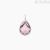 Kidult women's pendant drop with pink glass 741097 316L steel