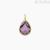 Kidult women's pendant drop with purple glass 741101 316L steel