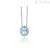 Collana donna Argento 925 Miluna con topazio azzurro CLD4832