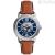 Orologio uomo automatico Fossil Heritage fondo blu ME3263 cinturino in pelle