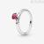 Anello Cuore Solitario Rosso donna Pandora 196574CZRMX-52 Argento 925 zirconia misura 12