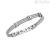 Bracciale uomo Breil Loop zirconi neri TJ3631 acciaio finitura cavo.